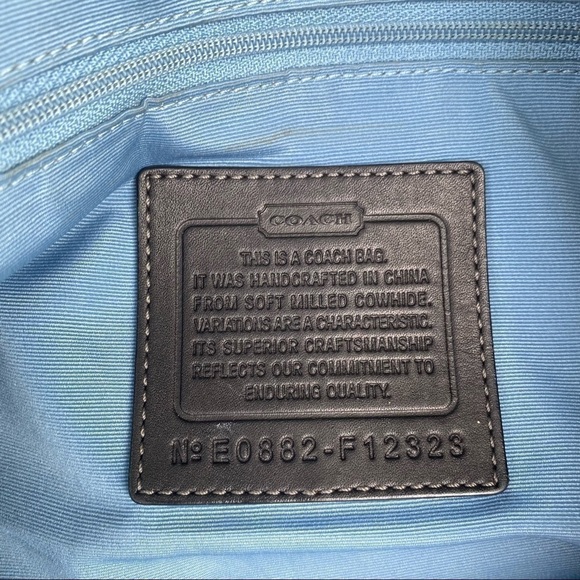 Coach Black  Pebbled Leather Shoulder Bag - Picture 10 of 12